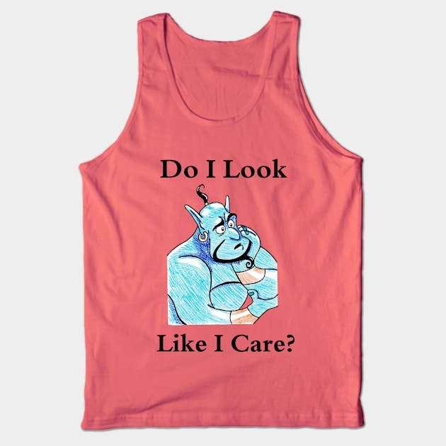 Genie Don't Care Tank Top by Nightcat17